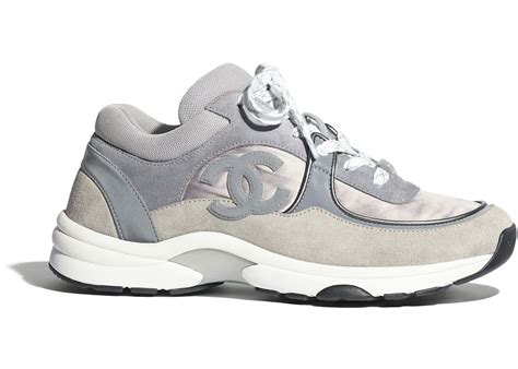 chanel sneaker grey|Chanel sneakers official website.